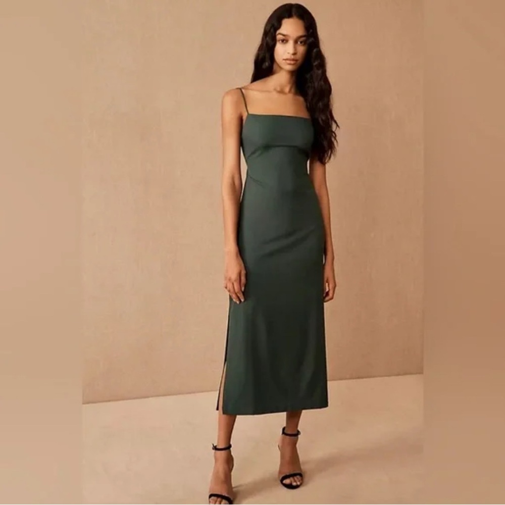 NWOT: BHLDN Anthropologie Gavin Midi Slip Dress Size 6.